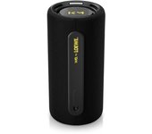 Loewe We Hear Pro, Altavoz Bluetooth en colaboración con Kylian Mbappé, Bluetooth Box, 100 W, Resistente al Agua IPX6, multipairing, 24h de duración de la batería, Carga rápida, Negro.