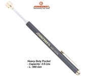 Pinza magnética telescópica Jonnesway AG010034, ideal para levantar piezas metálicas, brazo telescópico de 650 mm, imán potente, acero anticorrosión, 1,6 kg de carga.