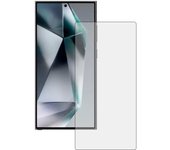 KSIX smart your tech Protector de Pantalla para Galaxy S24 Ultra 5G, Vidrio Templado, Doble Adhesivo Pantalla y Bordes, Borde Negro