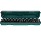 Jonnesway Tools S03A4111S - Juego de llaves de vaso de impacto (11 piezas, 1/2 pulgada, 10-24 mm)