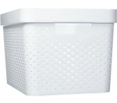 CURVER, Bandeja de almacenamiento Infinity 17L, blanco, 35,5 x 26,2 x 21,9 cm, plástico reciclado