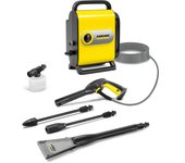Kärcher Lavadora de alta presión K Silent eco!Booster, presión: máx. 130 bar, caudal máx. 420 l/h, extremadamente silencioso, con eco!Booster para una limpieza eficiente, amarillo