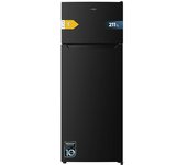 Cecotec Frigorífico 2 Puertas211L Bolero CoolMarket 2D 211 Black E. Frigorífico 2 Puertas Negro, Capacidad 211 Litros, 143 Alto y 54 Ancho, Clase Energética E, Iluminación LED, Puerta Reversible