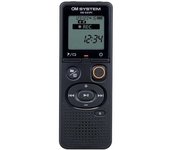 OM SYSTEM VN-541 PC Sucesor Olympus VN-541 Grabadora de Voz Digital con micrófono omnidireccional, grabación de un Solo Toque, cancelación de Ruido y Memoria de 4 GB