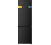 Cecotec Frigorífico Combi Cíclico Negro Bolero CoolMarket Combi 262 Black E. Frigorífico Combi 2 puertas, 262L, clase E, control electrónico, iluminación LED, bandejas de cristal, elegante.