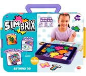 Bizak Simbrix Connect & Wow Estudio 3D, maletin de construccion con brix de 16 Colores, Plantillas y Conectores, Juguete para niños y niñas de más de 5 años (64008005)
