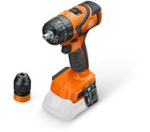 FEIN Taladro atornillador percutor a batería, ASB 18 Q AS, 2 velocidades, Con motor sin escobillas y alojamiento QuickIN, para perforar hasta 13 mm, sin batería y cargador