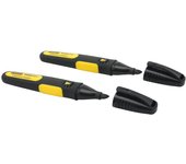 STANLEY 0-47-314 - Marcador FatMax punta biselada color negro - blister 2 uds