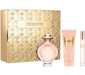 Paco Rabanne Olympea Eau de Parfum - Set de regalo de 80 ml (contiene 80 ml de EDP, loción corporal de 100 ml y spray de viaje de 10 ml)