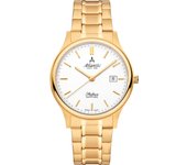 Reloj de pulsera Atlantic Seabase - 60348.45.11 correa color: Oro amarillo Dial Blanco Hombre