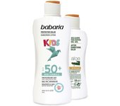 Babaria - Pack Protector Solar Mineral Niños SPF 50 y After Sun de Aloe Vera | Crema Solar Niños 50 | Protector Solar Infantil | Crema Solar Infantil | Sunscreen