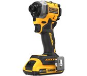 DEWALT DCF850D2T-QW - Atornillador de impacto compacto sin escobillas 18V XR, 1 Batería Li-Ion 2 Ah y Cargador Multi-voltaje XR