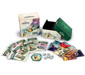Ravensburger - Disney Lorcana TCG: Illumineer's Trove, Caja de Alamenamiento con 7 divisores por Tipo de Tinta, Inlcuye 8 Paquetes de Refuerzo, 6 Dados, 1 Contador Giratorio