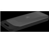 Corsair EX100U 1TB Dispositivo de Almacenamiento Portátil USB Type-C - Ultrarrápido en Cualquier PC/Mac/Consola, Conexión Gen2 x2, hasta 20 Gbps, Cables USB C y USB A Incluidos - Negro