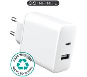 eSTUFF ES637031 cargador de dispositivo móvil Smartphone Blanco Corriente alterna Carga rápida Interior