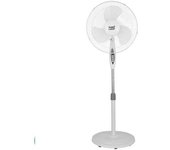 FABRILAMP Ventilador De Pie Bise Blanc 3 Vel 45w Regx43x40cm Oscilante 3 Aspas Blancas C/remoto Y Temporizador