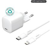eSTUFF ES637500 cargador de dispositivo móvil Smartphone, Tableta Blanco Corriente alterna Carga rápida Interior