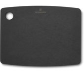 Tabla de corte Victorinox Kitchen Series, modelo para cortar y servir alimentos, material de papel compuesto, resistente al calor, apta para lavavajillas, negro.