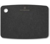 Tabla de corte Victorinox Kitchen Series, modelo para cortar y servir alimentos, material de papel compuesto, resistente al calor, apta para lavavajillas, negro.