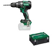 HiKOKI Akku Bohrschrauber DS18DC (18V, Li-Ion, Leerlaufdrehzahl 0-2000 u/min, Max. Festdrehmoment 140 Nm, Brushless, Reactive Force Control, im Transportkoffer, ohne Akku und Ladegerät)
