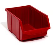1 x Eco XL Rojo apilables Cajas de almacenamiento caja de plástico 220x350x165