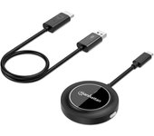 Manhattan 208420 extensor audio/video Transmisor y receptor de señales AV Negro