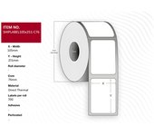 Capture SHIPLABEL105X251-C76 etiqueta de impresora