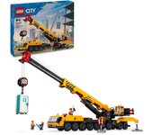 LEGO City Grúa de Obra Móvil Amarilla de Juguete de Construcción, Regalo para Niños y Niñas de 9 Años o Más, Juego Creativo con Vehículos, 4 Minifiguras de Obreros para el Juego de rol 60409