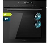 Cecotec Horno Integrable 60cm Bolero Hexa SM406000 Glass Black A+. 2900W, 72L, 12 Funciones, Piedra para Pizzas, Steam Assist, Steam EasyClean, Modo Eco y Defrost, Electronic Timer