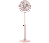 Cecotec Ventilador de Pie Retro EnergySilence 250 ClassicStyle Pink. 25W, Diámetro de 10", 3 Aspas Aerodinámicas, Inclinación Ajustable, 2 Velocidades, Diseño Elegante Color Rosa