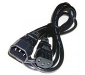 NanoCable 10.22.0202 - Cable de alimentación para CPU o monitor, C13/H-C14/M, 100% cobre AWG18, negro, 1.5mts