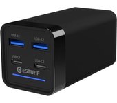 eSTUFF ES635200 cargador de dispositivo móvil Portátil, Smartphone, Tableta, Universal Negro Corriente alterna Interior