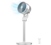 Cecotec Ventilador Circulador de Aire de Pie con Mando a Distancia EnergySilence 1000 Cyclone Smart. 60W, Diámetro 9", Oscilación Automática, Temporizador 7h, Control Táctil