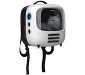 Cecotec Transportín Pumba 1800 Travel Fan, Sistema de ventilación, Luz Interior, Gran Pantalla Oscura, Ventilador con 2 velocidades, Mascotas hasta 8Kg, Diseño ergonómico, Bolsillo Lateral