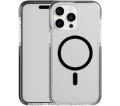 tech21 EVO Crystal - Funda para iPhone 15 Pro MAX, Compatible con MagSafe, protección contra Impactos, estándar Militar 15x, Titanio Negro