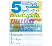 Cuadernos marca LIDERPAPEL modelo LIBRETA LIDERPAPEL PAUTAGUIA TAPA CARTONCILLO 32 HOJAS DIN A5 70 G CUADRICULADO PAUTADO 5 MM