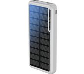 Boompods Obi Solar Powerbank 10000mAh Solar Powerbank - Cargador de carga rápida con USB-C y 2 puertos USB, batería externa con panel solar, resistente estación de carga para teléfono móvil, tabletas