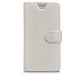 Celly WALLY UNICA funda para teléfono móvil 11,4 cm (4.5") Funda cartera Blanco