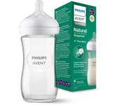 Philips AVENT Natural Response SCY933/01 Biberón cristal 240ml, tetina T3, 1m+