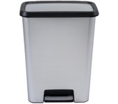 Curver Compatta - Papelera con pedal (50 L, pedal de plástico)