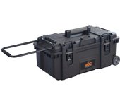 Keter ROC Pro Gear - Caja de herramientas móvil con ruedas para almacenamiento de herramientas, resistente, 28 pulgadas, color negro y gris