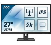 AOC P2 U27P2 LED display 68,6 cm (27") 3840 x 2160 Pixeles 4K Ultra HD Negro