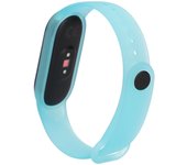 Pulsera compatible con la última versión de la smart band de xiaomi, mi band 5, amazfit band 5, en color azul.