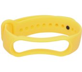 Pulsera compatible con la última versión de la smart band de xiaomi, mi band 5, amazfit band 5, en color amarillo.