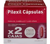 PILEXIL CAPSULAS - Cápsulas Duplo 50 Unidades, Incluye 2 Complementos Alimenticios, con Vitaminas y Minerales, Nutre el Cabello, para Hombres y Mujeres