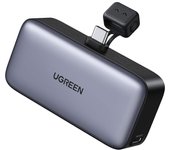 UGREEN 5000mAh Power Bank Integrado en USB C Puerto, Cargador Portátil 22.5W Carga Rápida con Soporte, Pantalla LED, Batería Portátil Compatible con iPhone 15 iPad Pro Galaxy Pixel