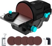 Cecotec Lijadora Eléctrica de Disco de Sobremesa PerfectSurface 1000 Stand Disc. 140W, 5 Recambios de Papel de Lija de 125mm, Banco de Lijado, Adaptador Desmontable, Soporte para Anclar en Mesa