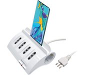 Regleta de Mesa con Soporte para teléfono/Tablet Mediacom