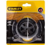 Stanley, modelo STA81010-XJ, 3 brocas de campana de acero al carbono para madera, corte de 60-74 mm, alta durabilidad, 3 pieza(s).