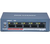 Switch HIKVISION 4 PoE 10/100M Unmanaged +1 Porta Uplink da 100M, 802.3af/at 25
